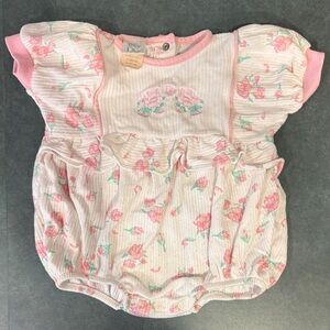 Vintage Baby Dior Floral Baby Romper 9 months